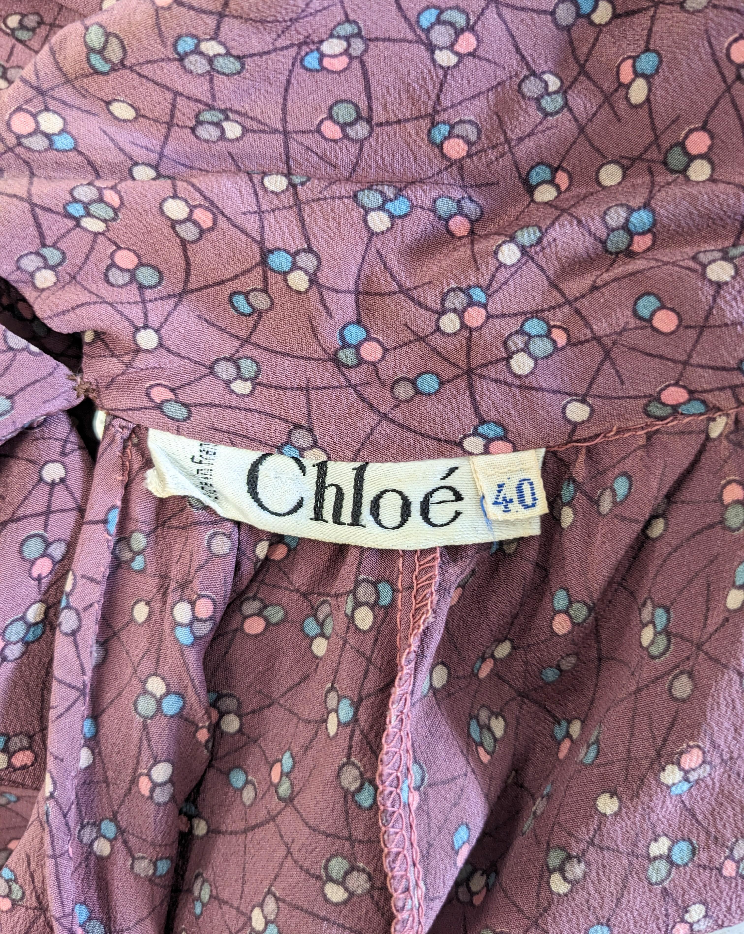 Chloe by Karl Lagerfeld Bow Tied Poets Blouse For Sale 8