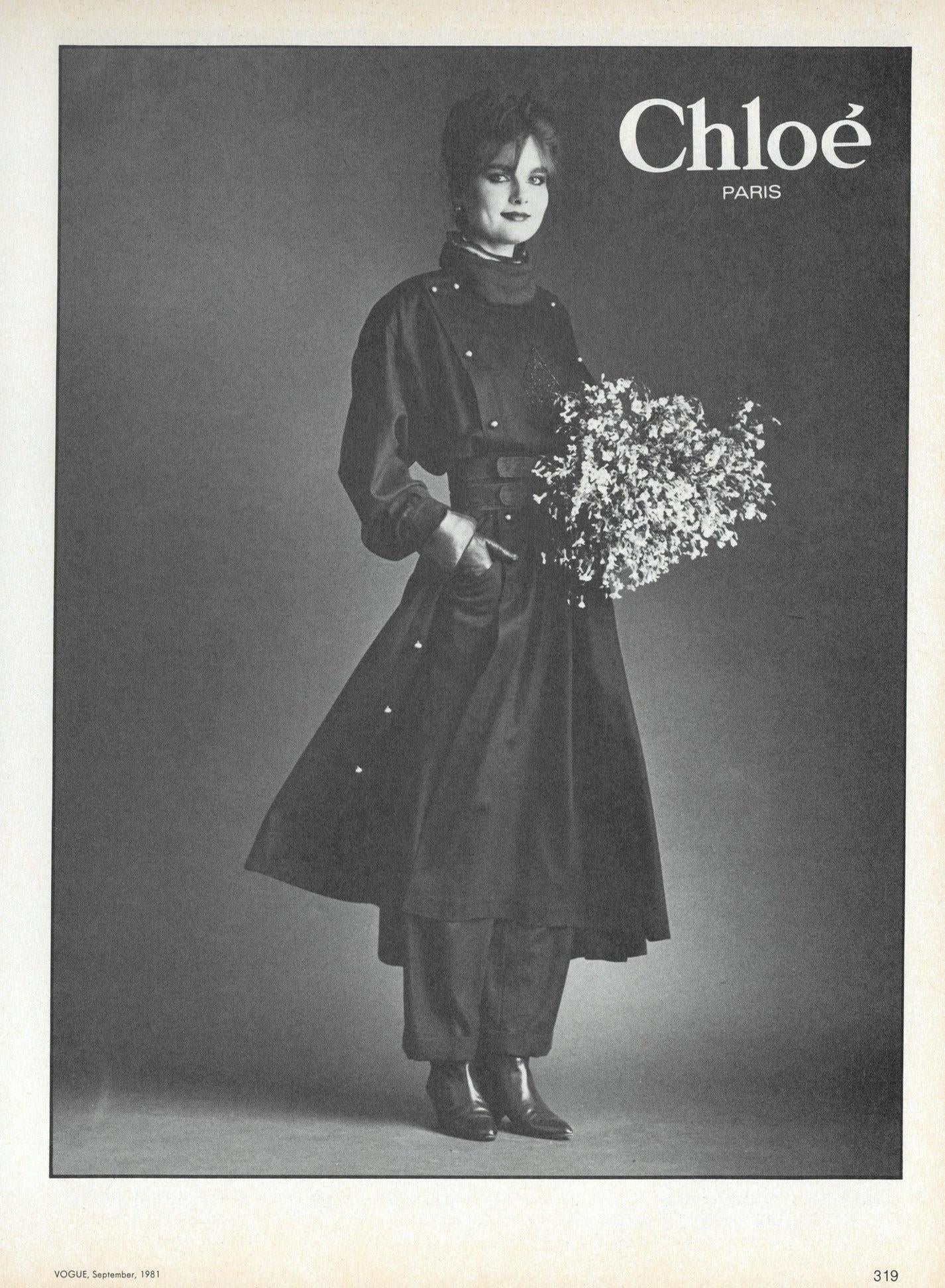 Vestido Dolman Chloé by Karl Lagerfeld, FW 1981 en venta 5