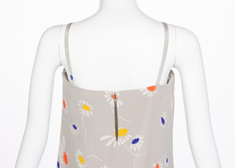 c.1974 Karl Lagerfeld for Chloe Dragon & Butterfly Printed Silk Day Dress main image 0