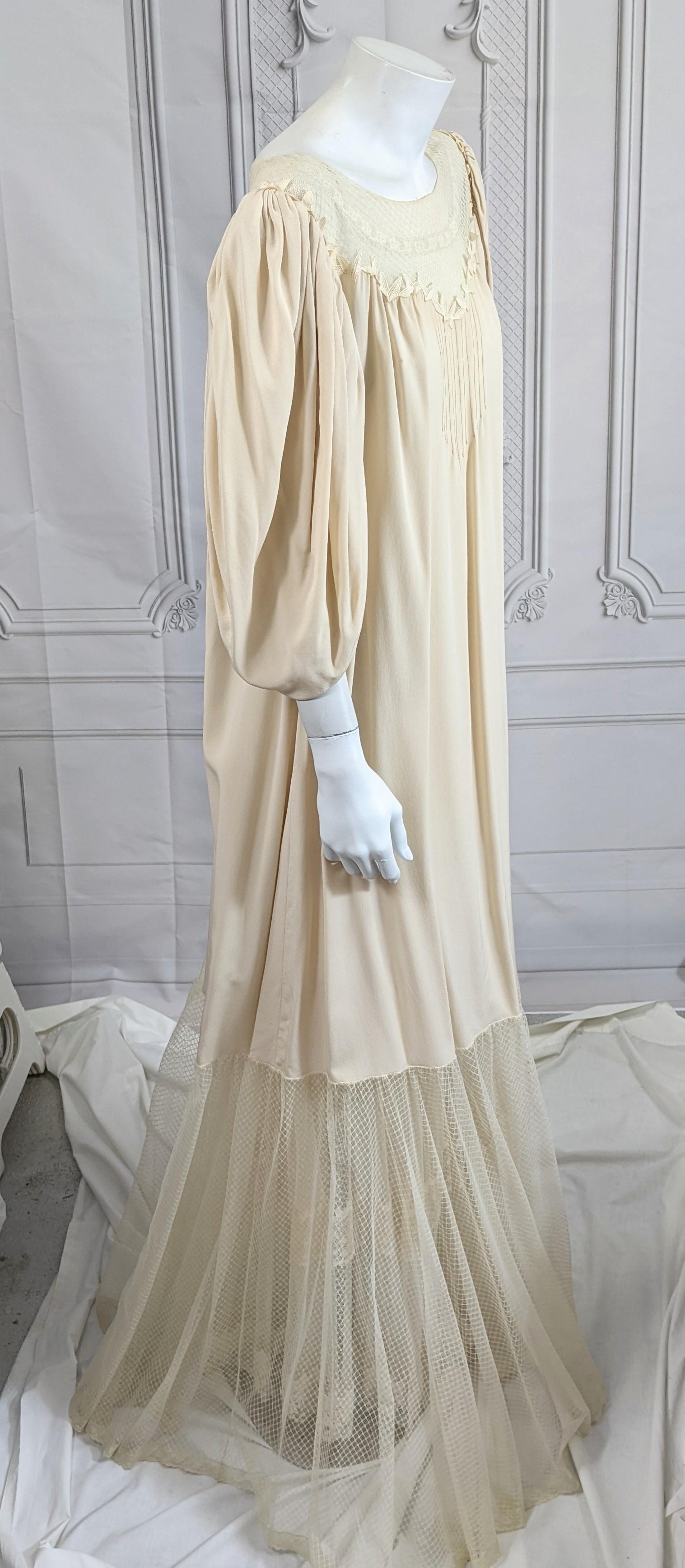 Chloe by Karl Lagerfeld Silk Crepe and Net Edwardian Ensemble For Sale 6