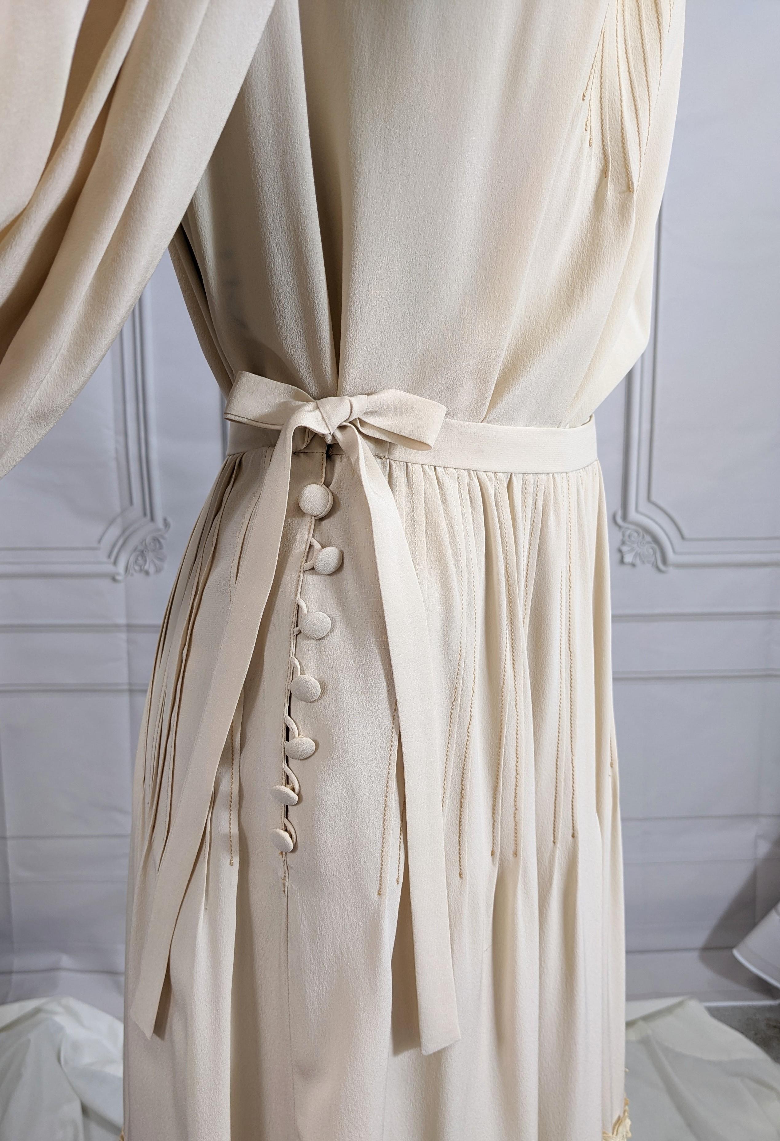 Chloe by Karl Lagerfeld Silk Crepe and Net Edwardian Ensemble In Excellent Condition For Sale In New York, NY