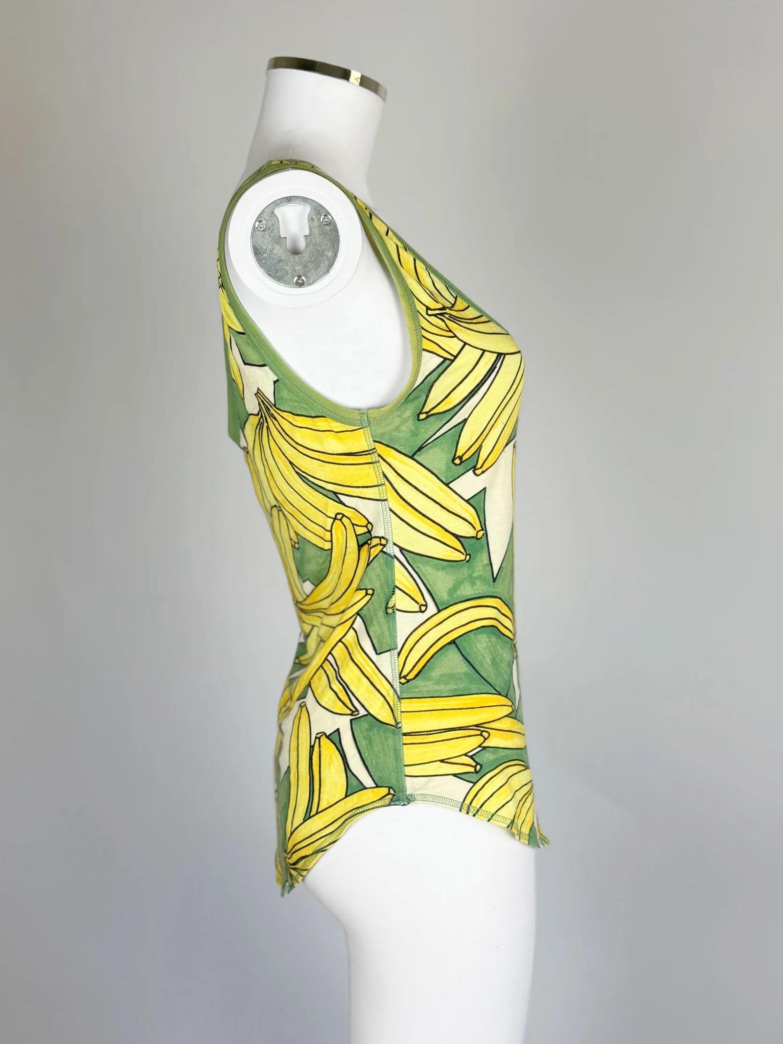 Top con stampa a banana Chloé by Phoebe Philo, SS 2004 In condizioni buone a Marlborough, GB