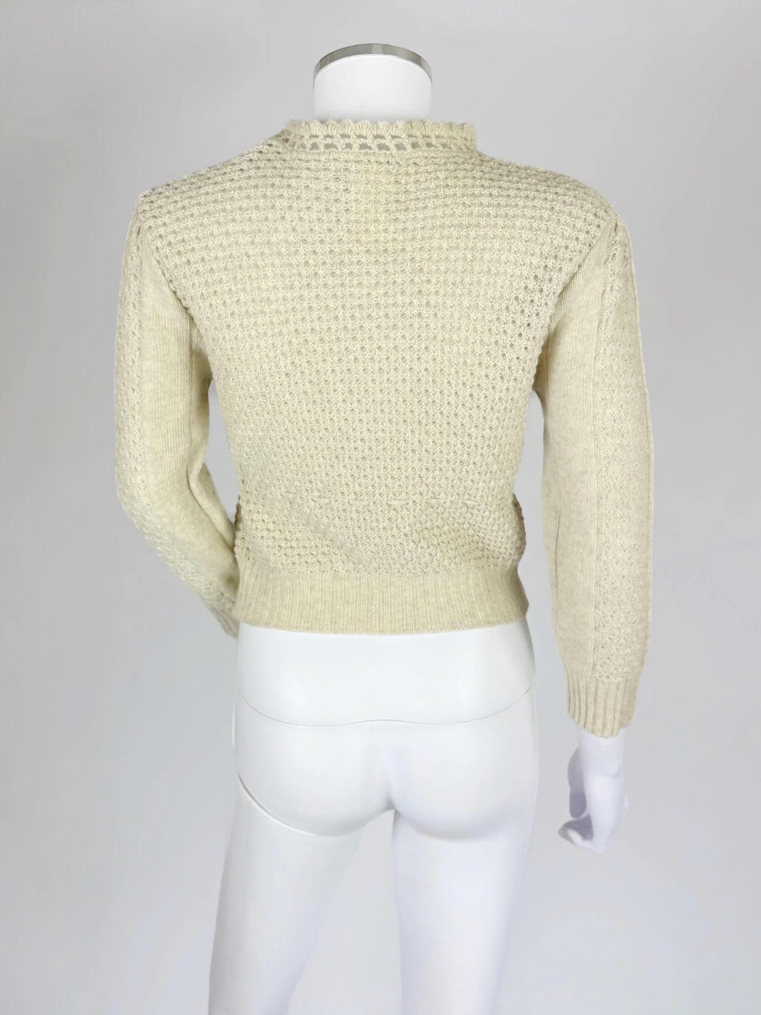 Chloé by Phoebe Philo Strickjacke aus Merinowolle, FW 2004 für Damen oder Herren im Angebot