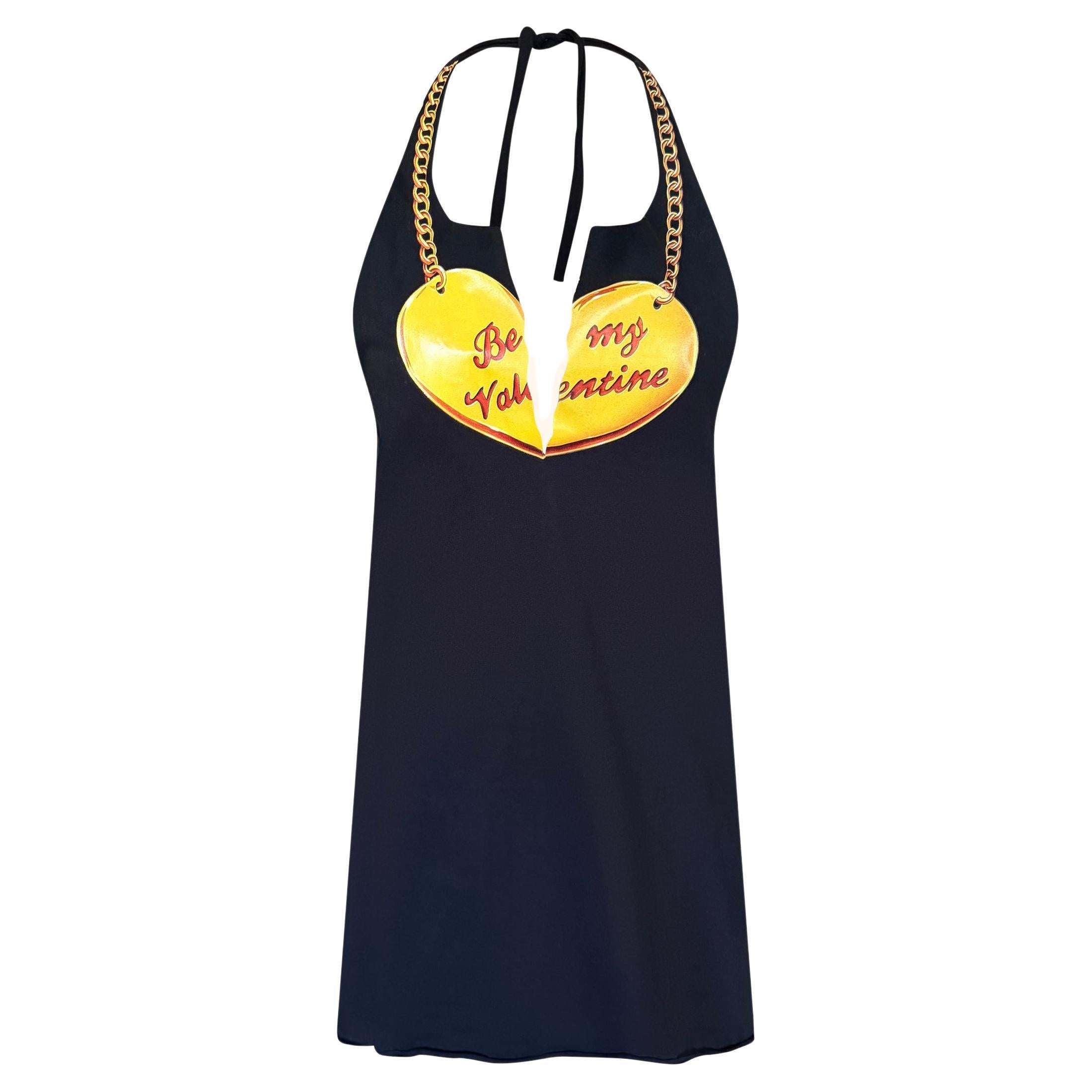 Chloé by Phoebe Philo S/S 2002 "Be My Valentine" Schwarzes Kleid im Angebot