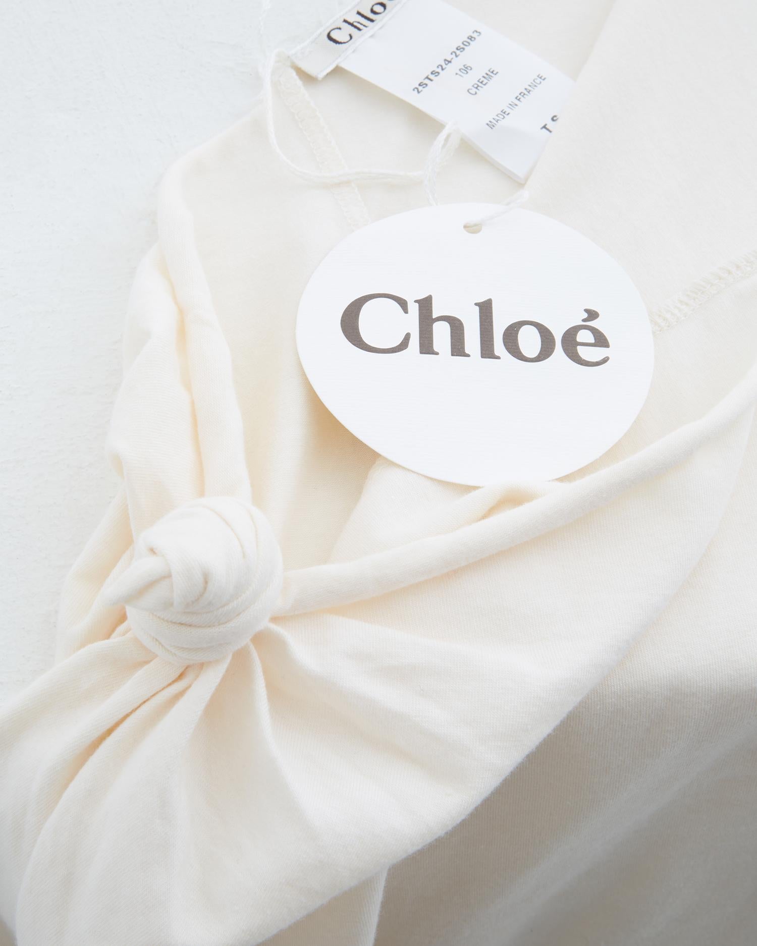 Chloé by Phoebe Philo sightly off-white backless top, ss 2002 2