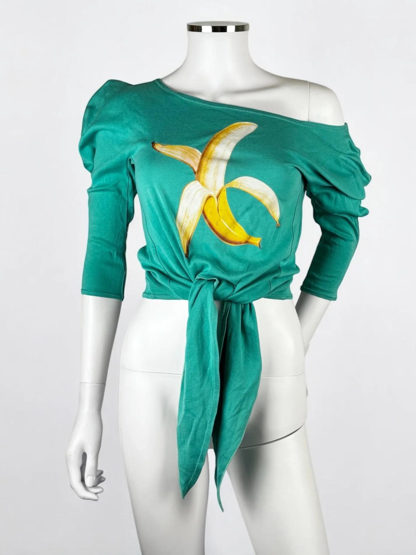 Chloé by Stella McCartney Banana Tie Front Top, SS 2001 In Good Condition For Sale In Marlborough, GB