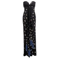 Maxivestido sin tirantes de seda con estampado de diente de león, Chloé by Stella McCartney, SS 1998