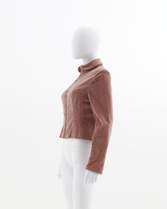 Chloé by Stella McCartney dusky pink corduroy corset jacket, fw 2001