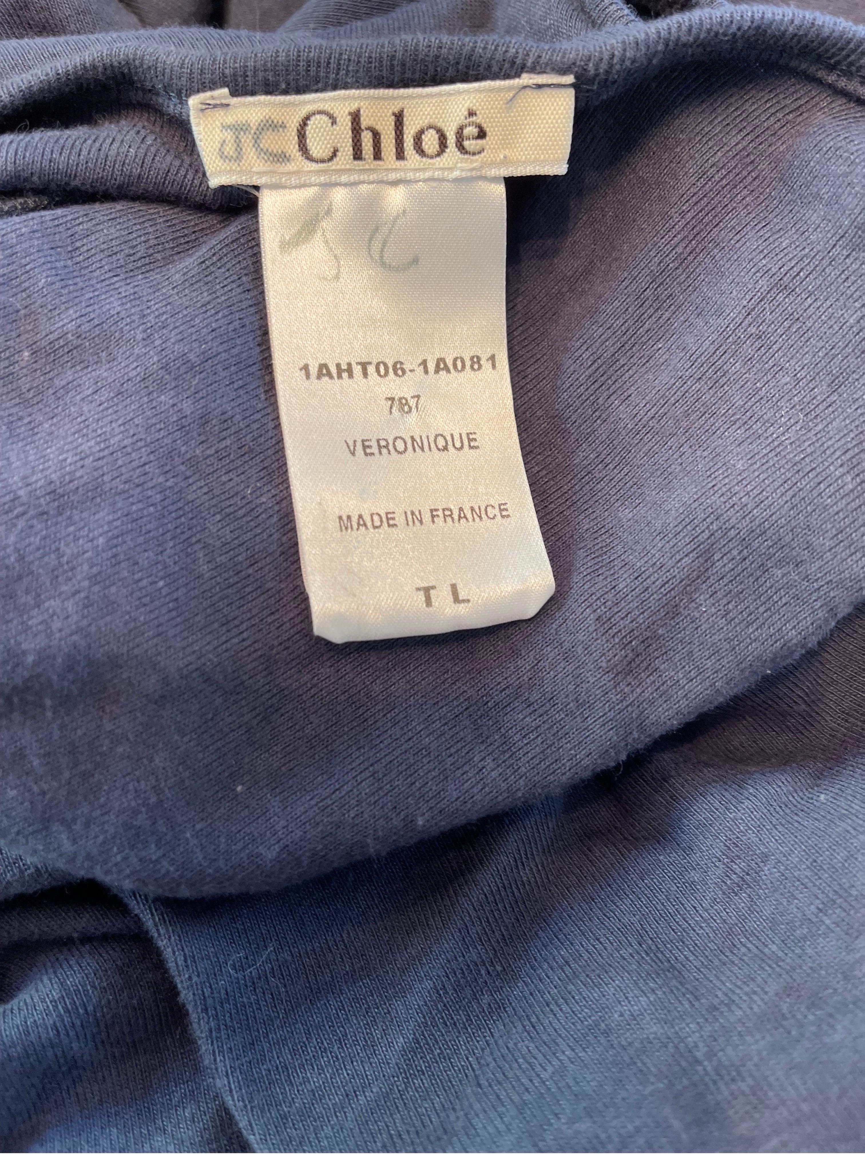 Violet Chloé par Stella McCartney - Haut chemise vintage Betty Bella Hadid, automne-hiver 2001 en vente