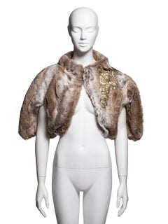 Chloé by Stella McCartney Faux Fur Embellished Bolero, FW 2001