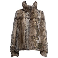 Chloé by Stella McCartney Faux Fur Embellished Jacket, FW 2001