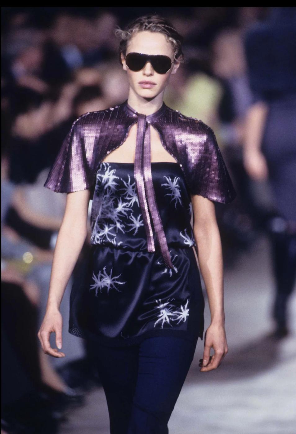 Chloé by Stella McCartney runway 1999 vintage sequin fishtail style skirt 7