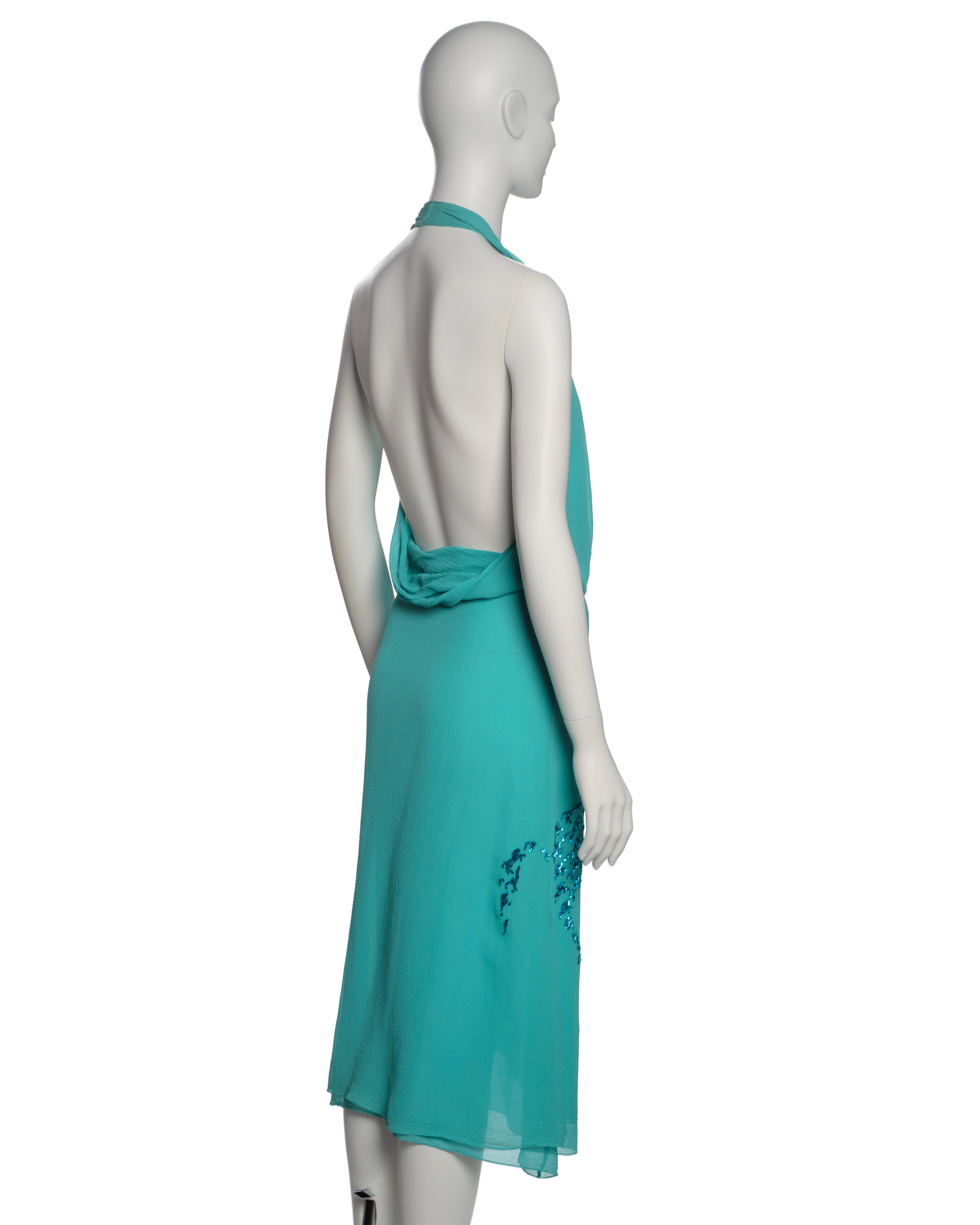 Chloe by Stella McCartney Silk Halter Dress with Sequin Horse Motif, SS 2001 3