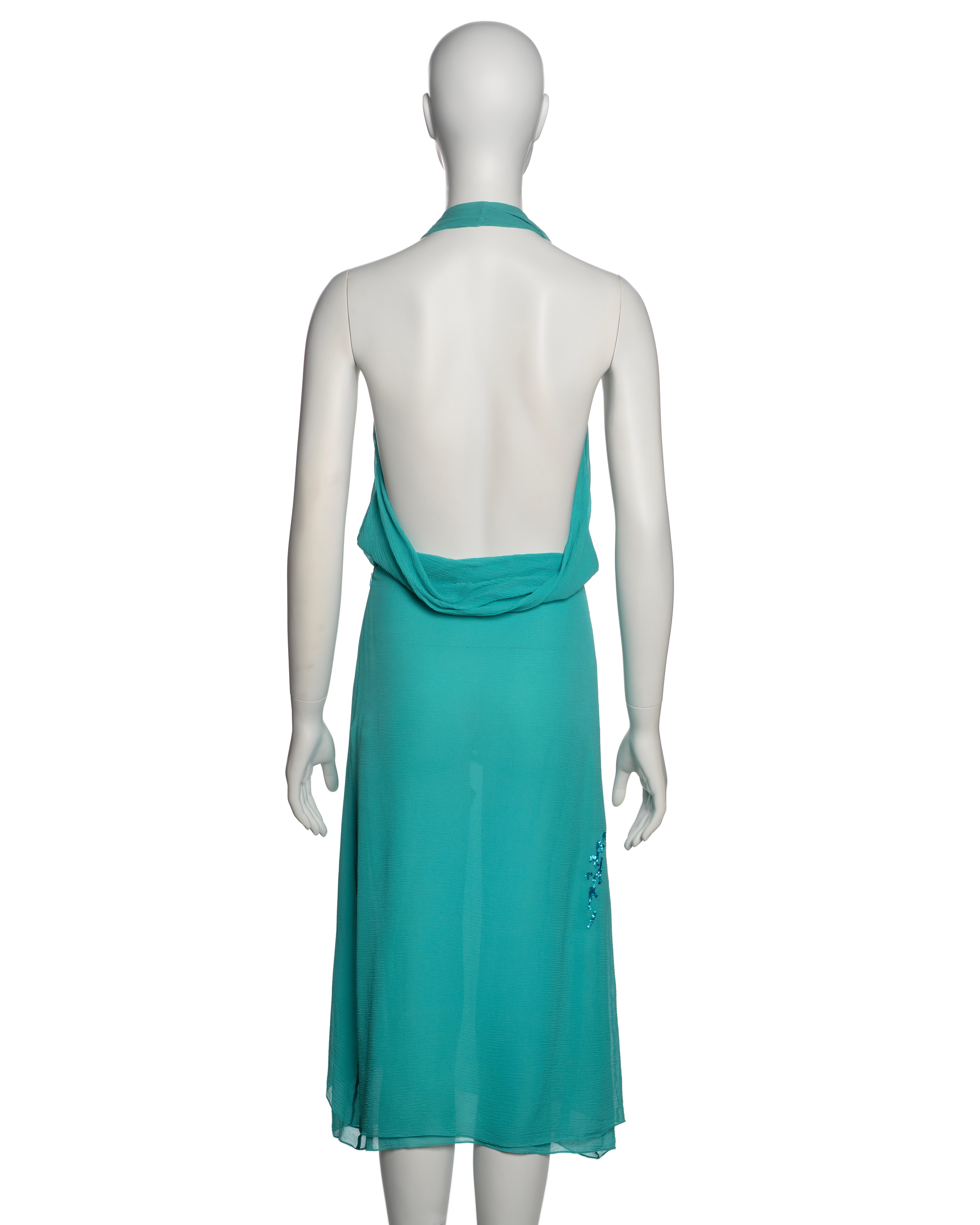 Chloe by Stella McCartney Silk Halter Dress with Sequin Horse Motif, SS 2001 4