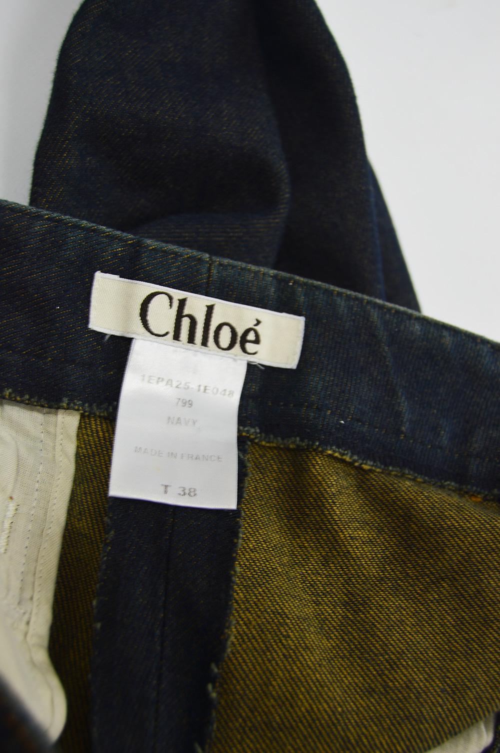 Women's Chloe by Stella McCartney Spring 2001 Iconic Runway Horse Sequin Vintage Jeans For Sale