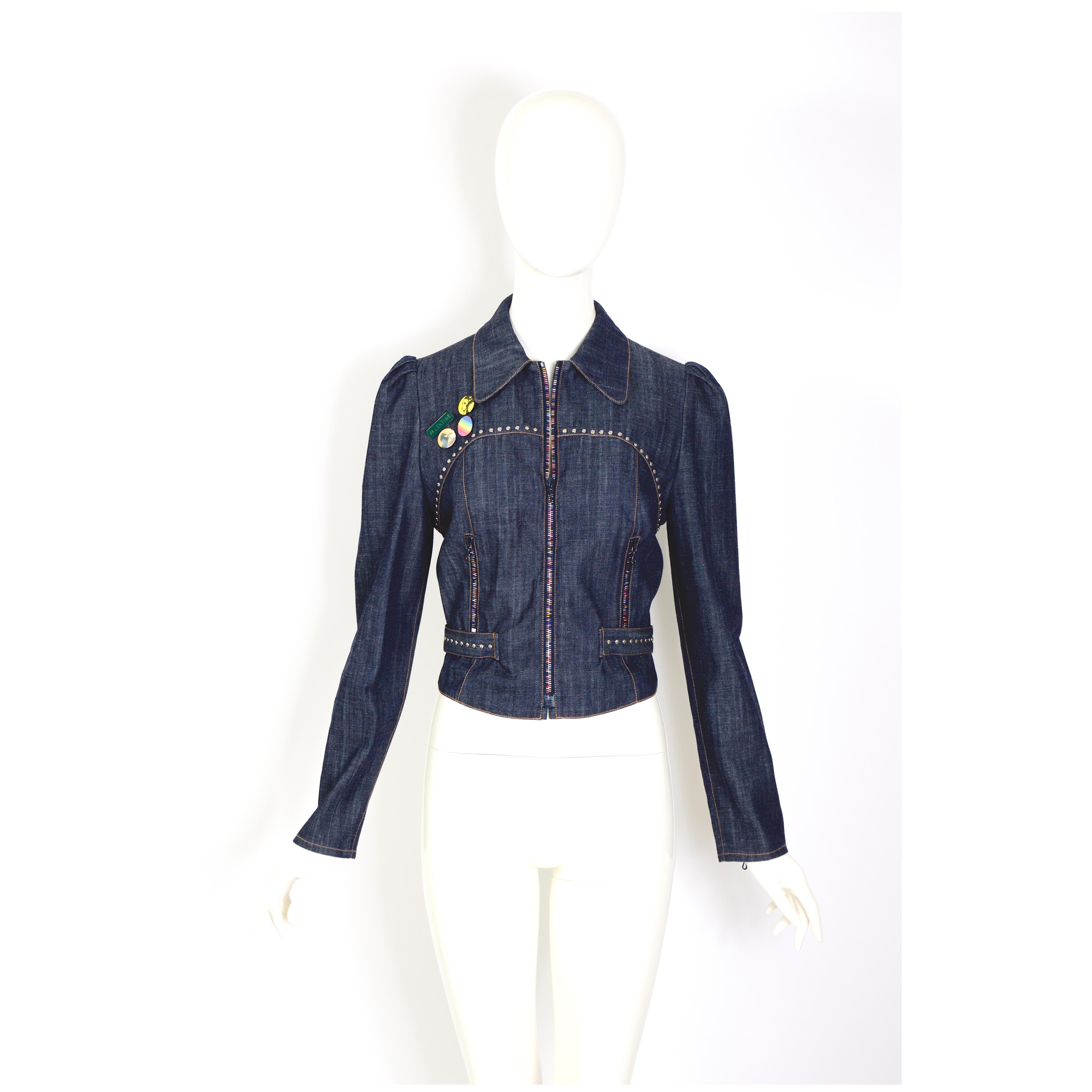 Chloé by Stella McCartney vintage 2001 denim jacket and skirt set For Sale 5