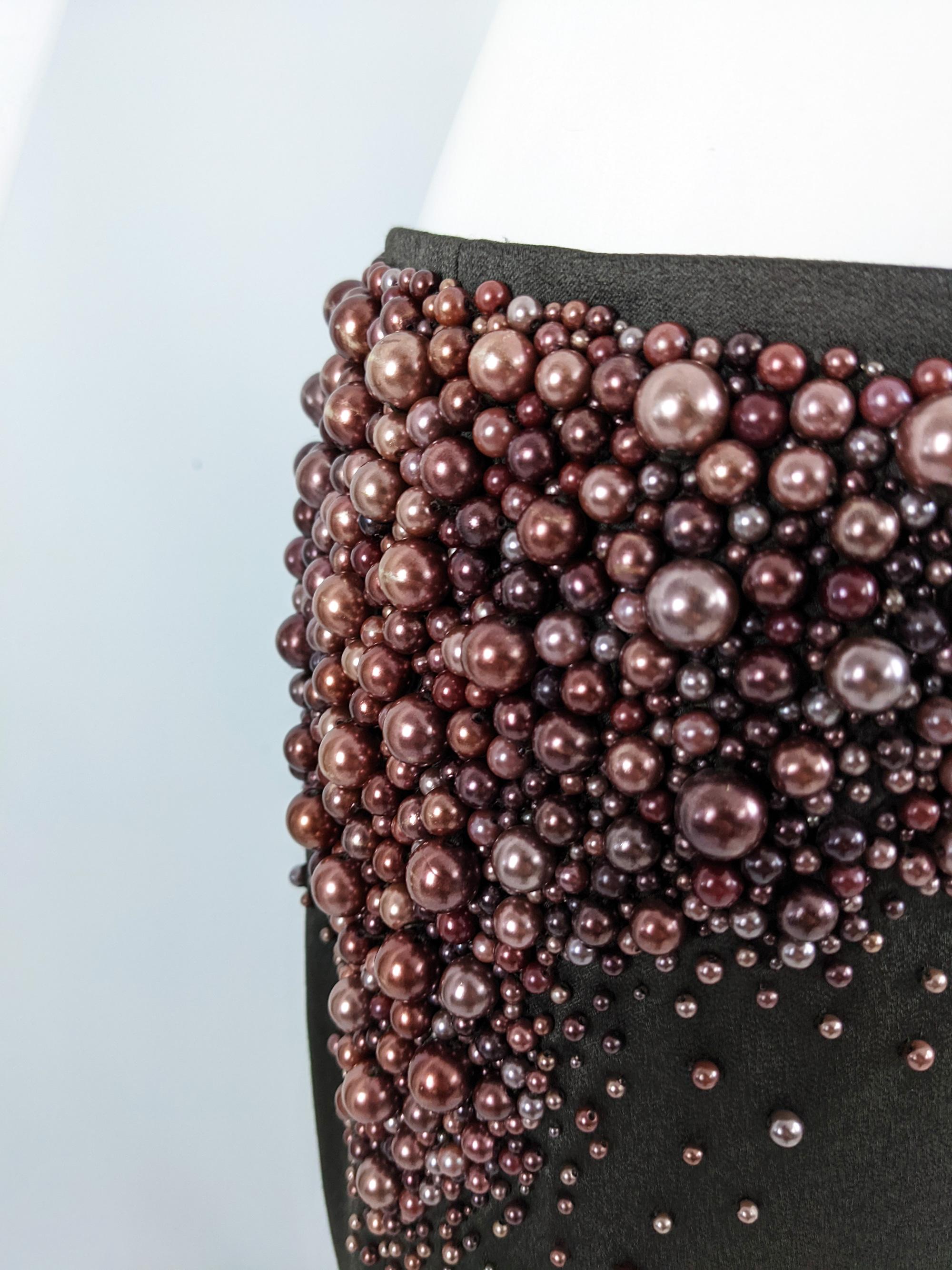 Women's Chloé by Stella McCartney Vintage Café Wide Leg Beaded Pants, Fall Winter 2001 For Sale