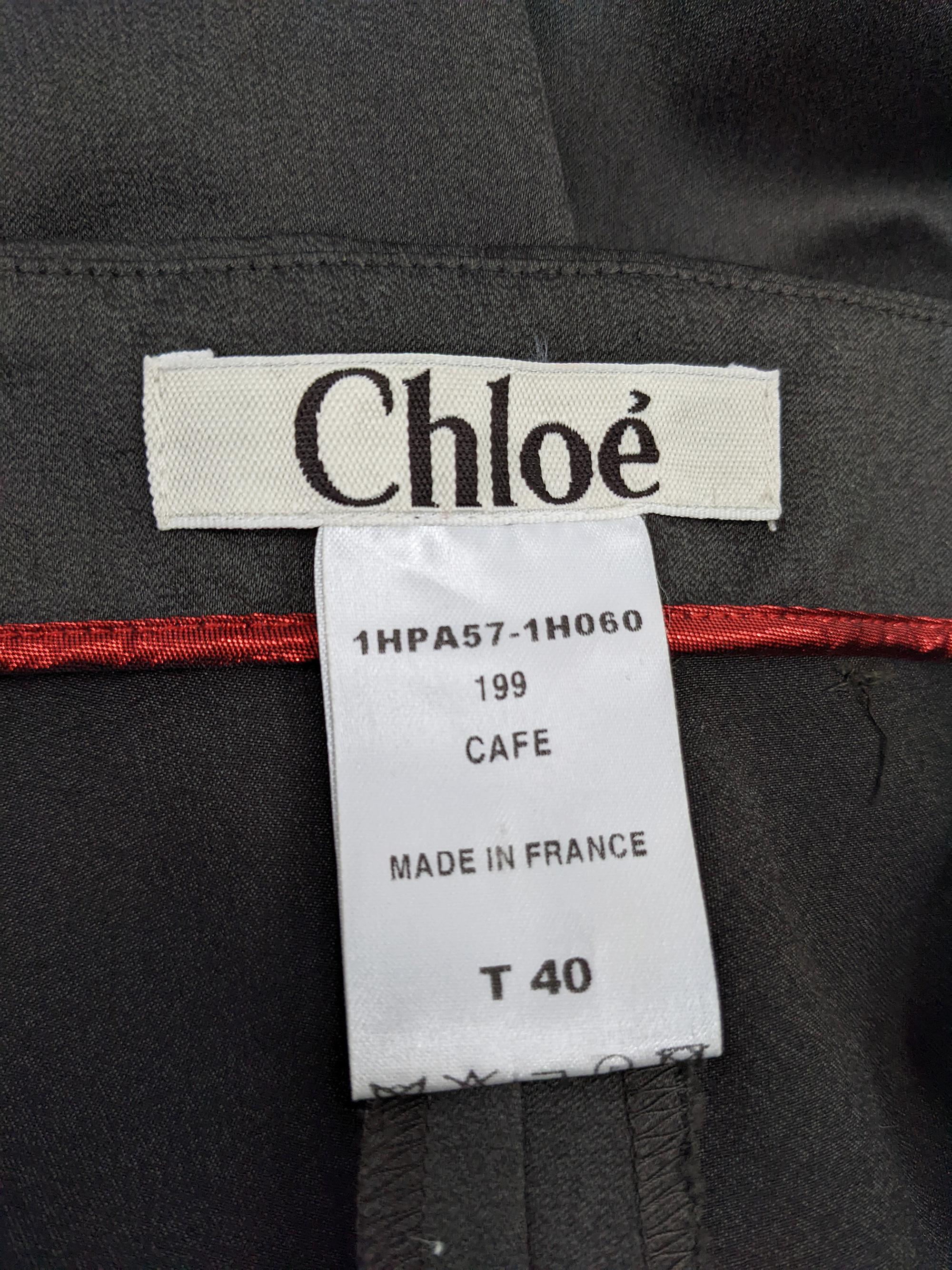 Chloé by Stella McCartney Vintage Café Wide Leg Beaded Pants, Fall Winter 2001 For Sale 4