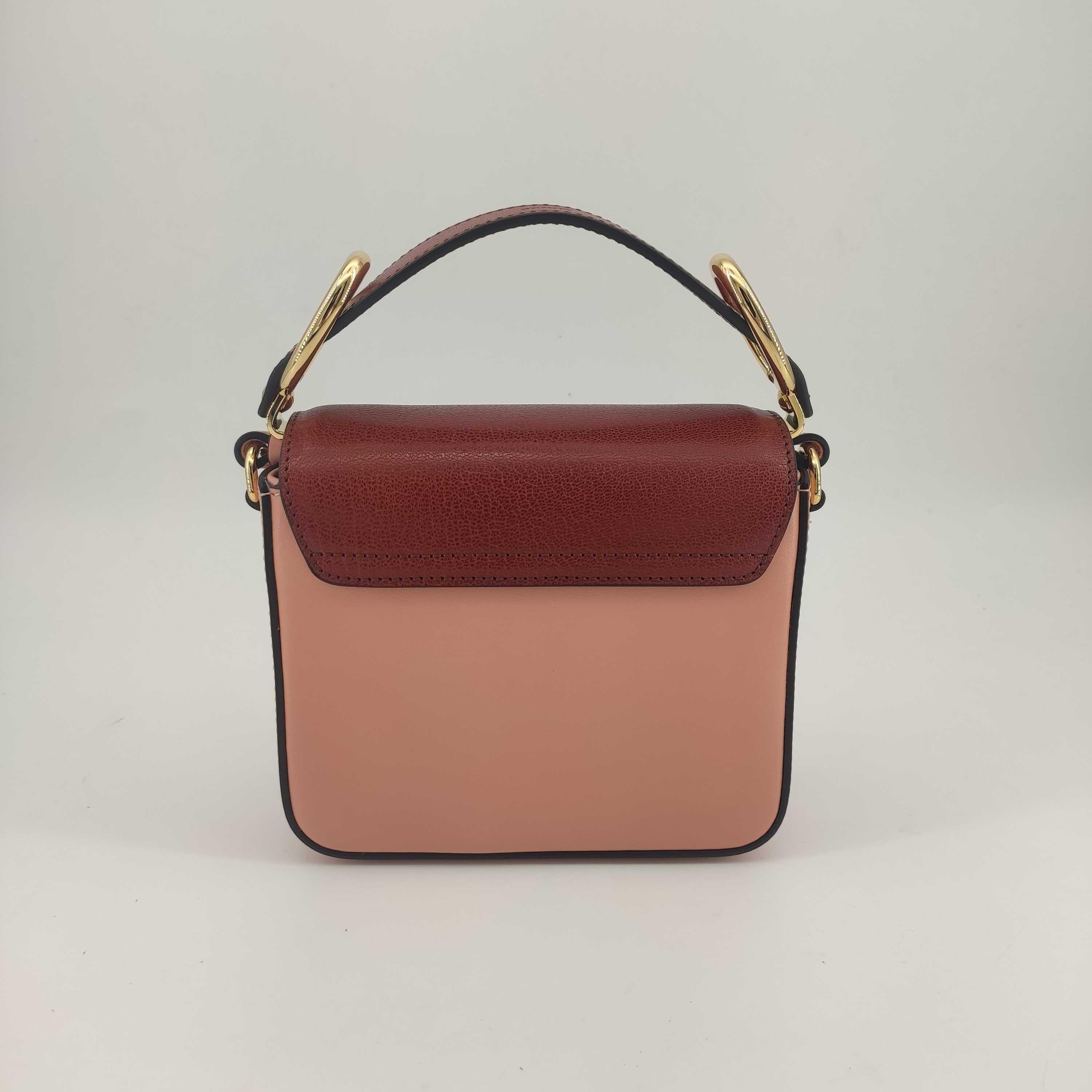 Brown CHLOÉ C bag Shoulder bag in Red Leather