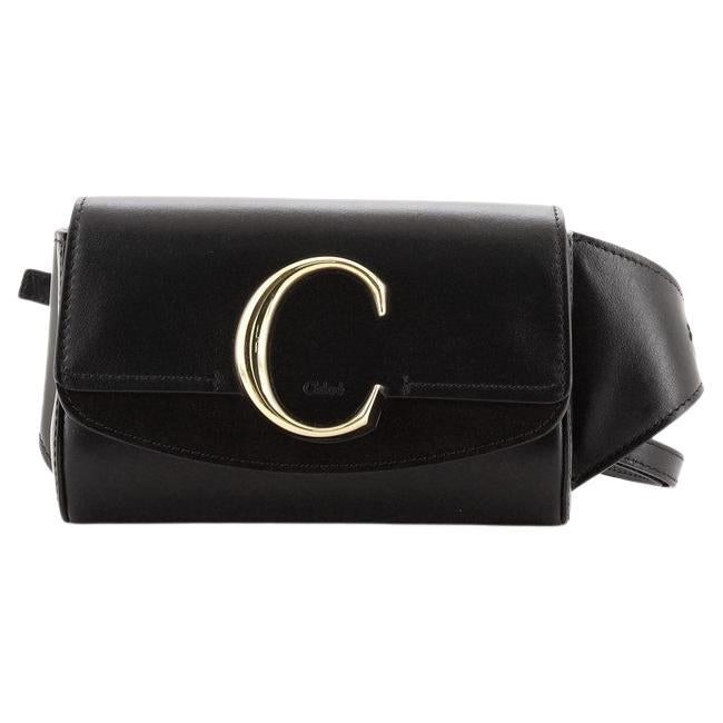 Chloe C Belt Bag Leather with Suede