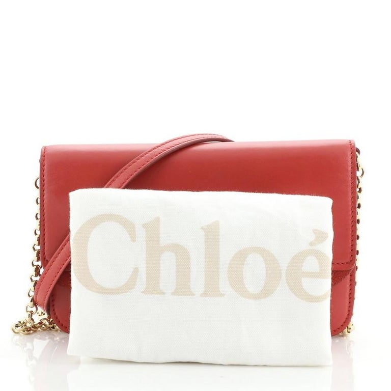 Chloe C Chain Clutch Leather at 1stDibs