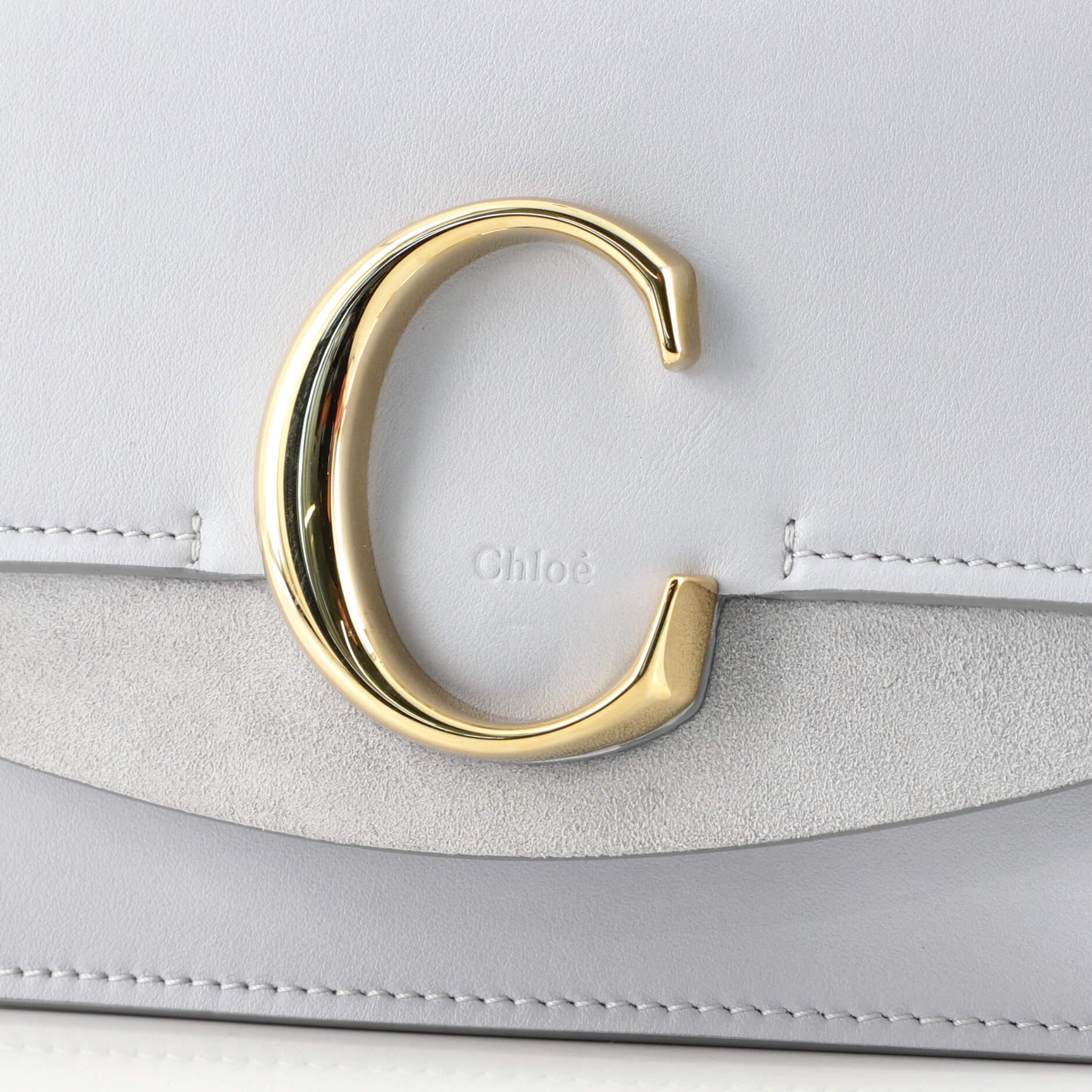 Women's or Men's Chloe C Chain Clutch Leather