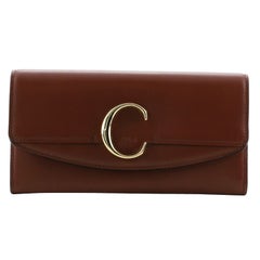 Chloe C Chain Clutch Leather