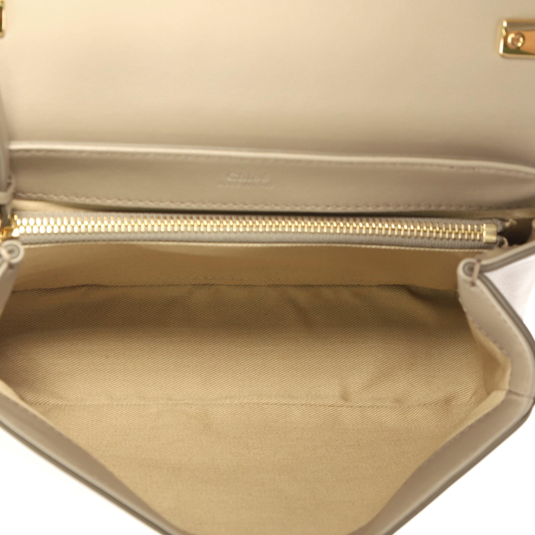 Chloe C Double Carry Bag Leather Small In Good Condition In NY, NY