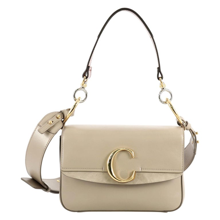 Chloe C Double Carry Bag Leather Small at 1stDibs