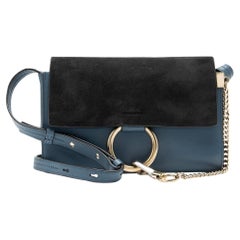 Chloe Calfskin Suede Faye Small Shoulder Bag