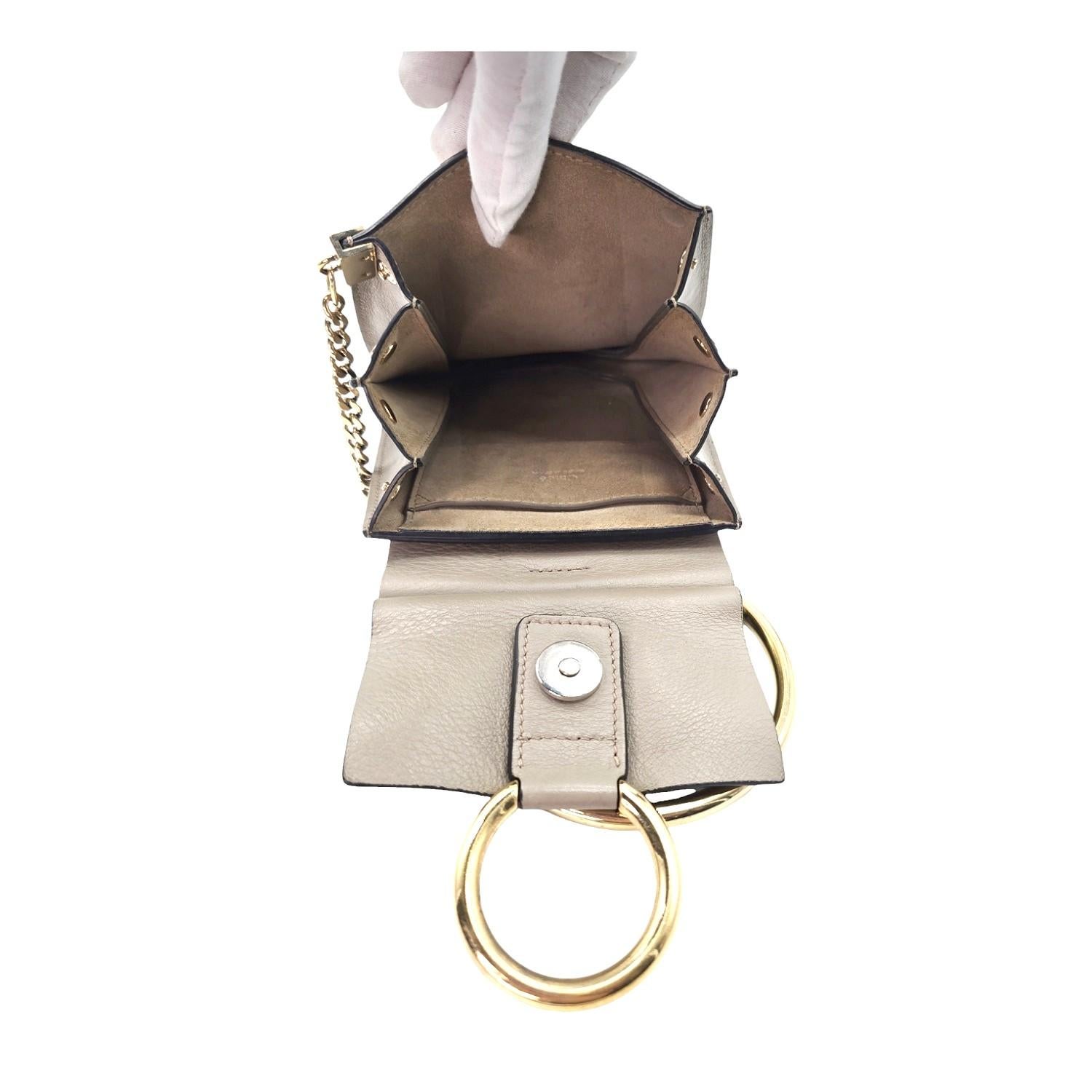 Chloe Calfskin Suede Mini Faye Bracelet Bag For Sale 1