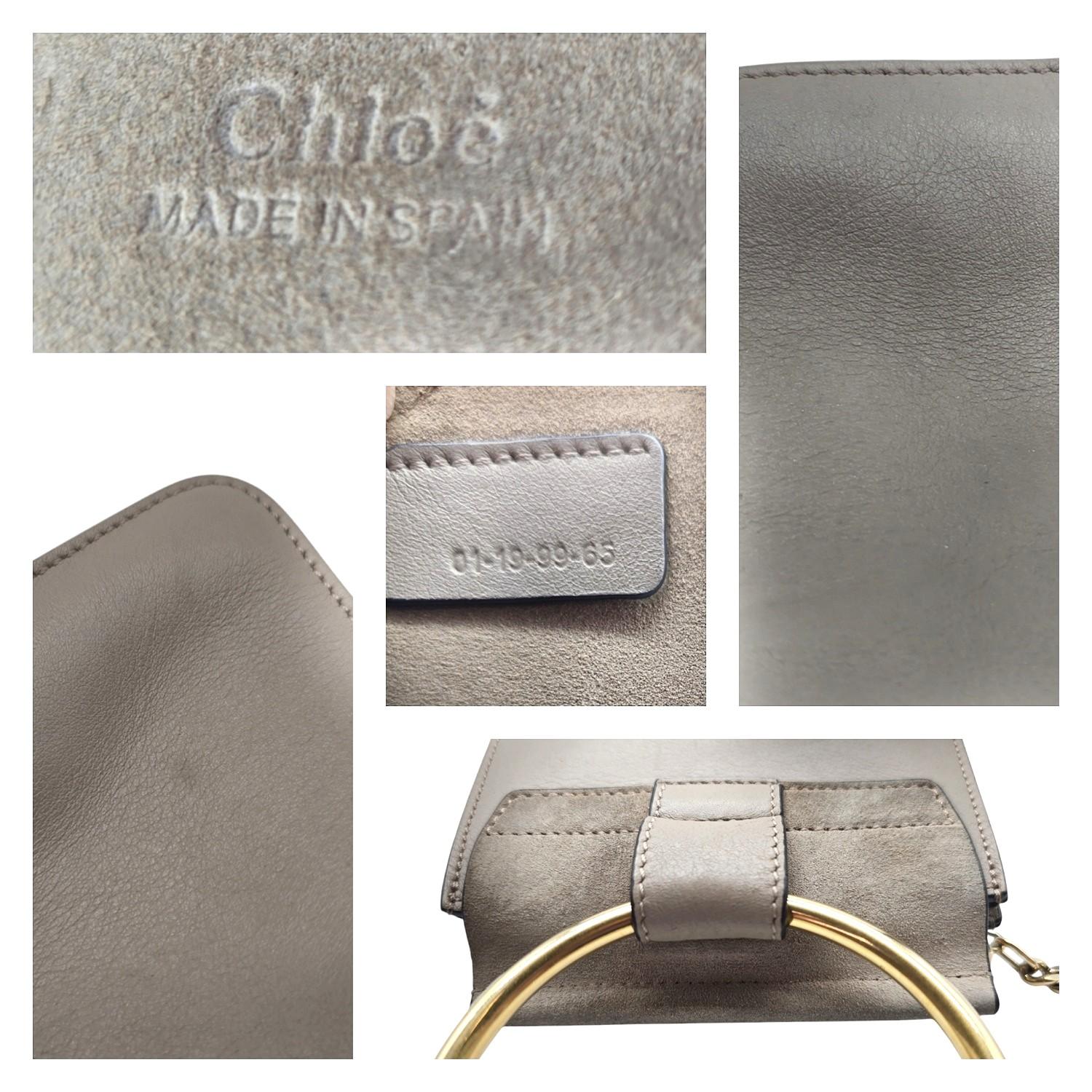 Chloe Calfskin Suede Mini Faye Bracelet Bag For Sale 2