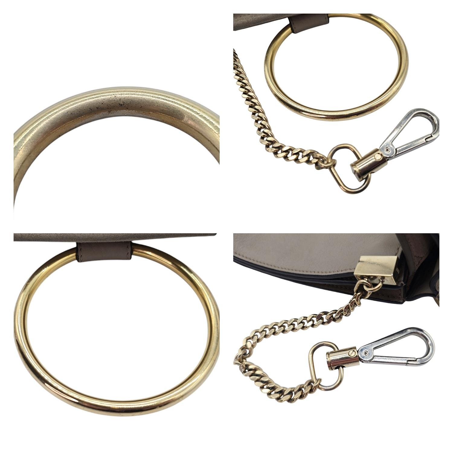 Chloe Calfskin Suede Mini Faye Bracelet Bag For Sale 3