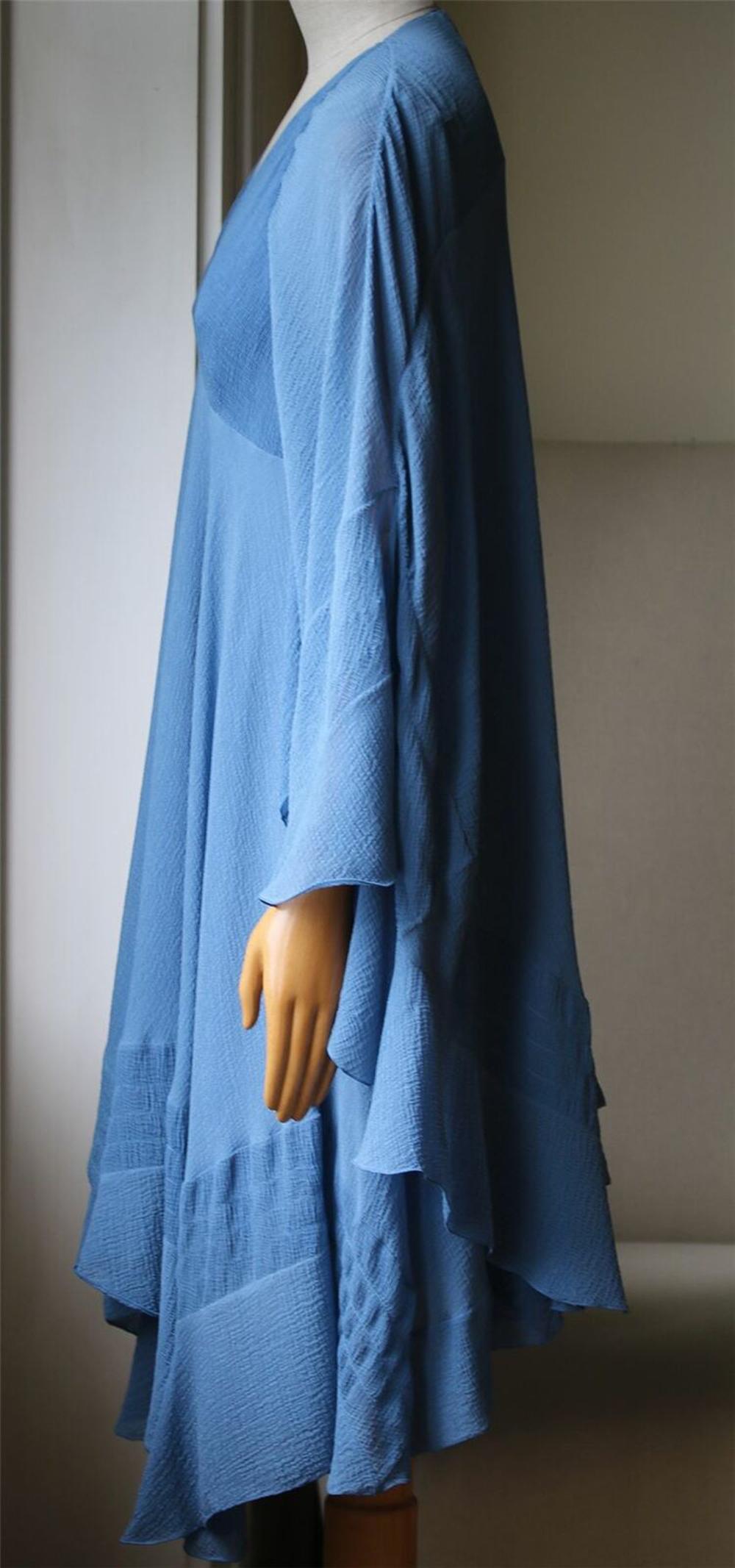 chloe a line dress with cape