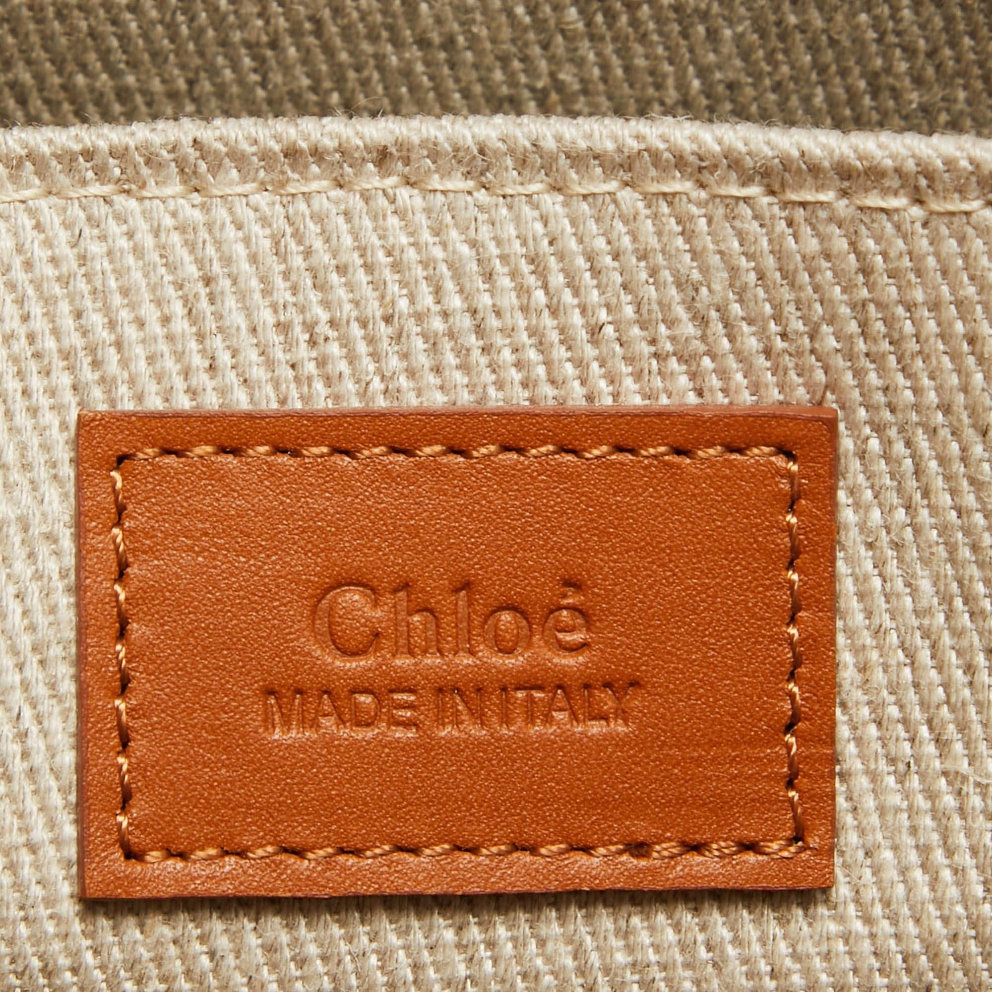 Chloe Caramel Leather Medium Woody Tote 3