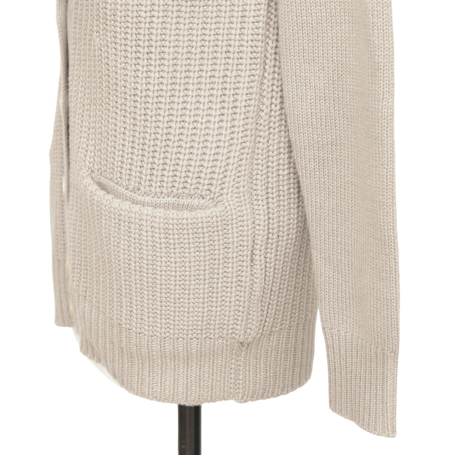 CHLOE Cardigan Sweater Long Sleeve Beige Knit Buttons Pockets Sz XS 2011 $895 For Sale 3