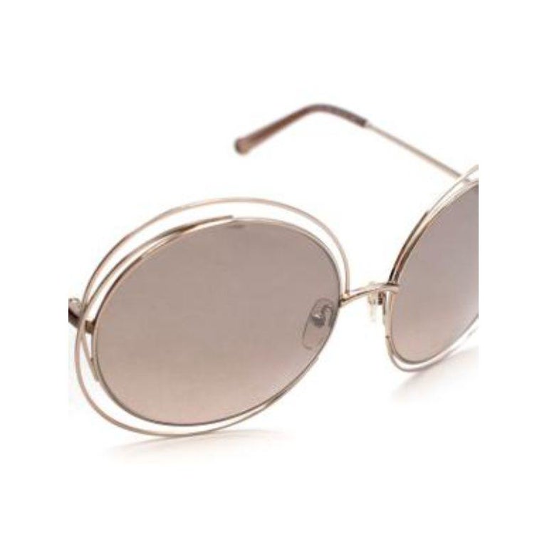 chloe carlina square sunglasses