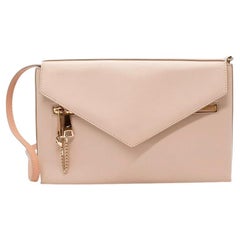 Chloe Cassie Powder Pink Soft & Grained Leather Envelope Shoulder Bag