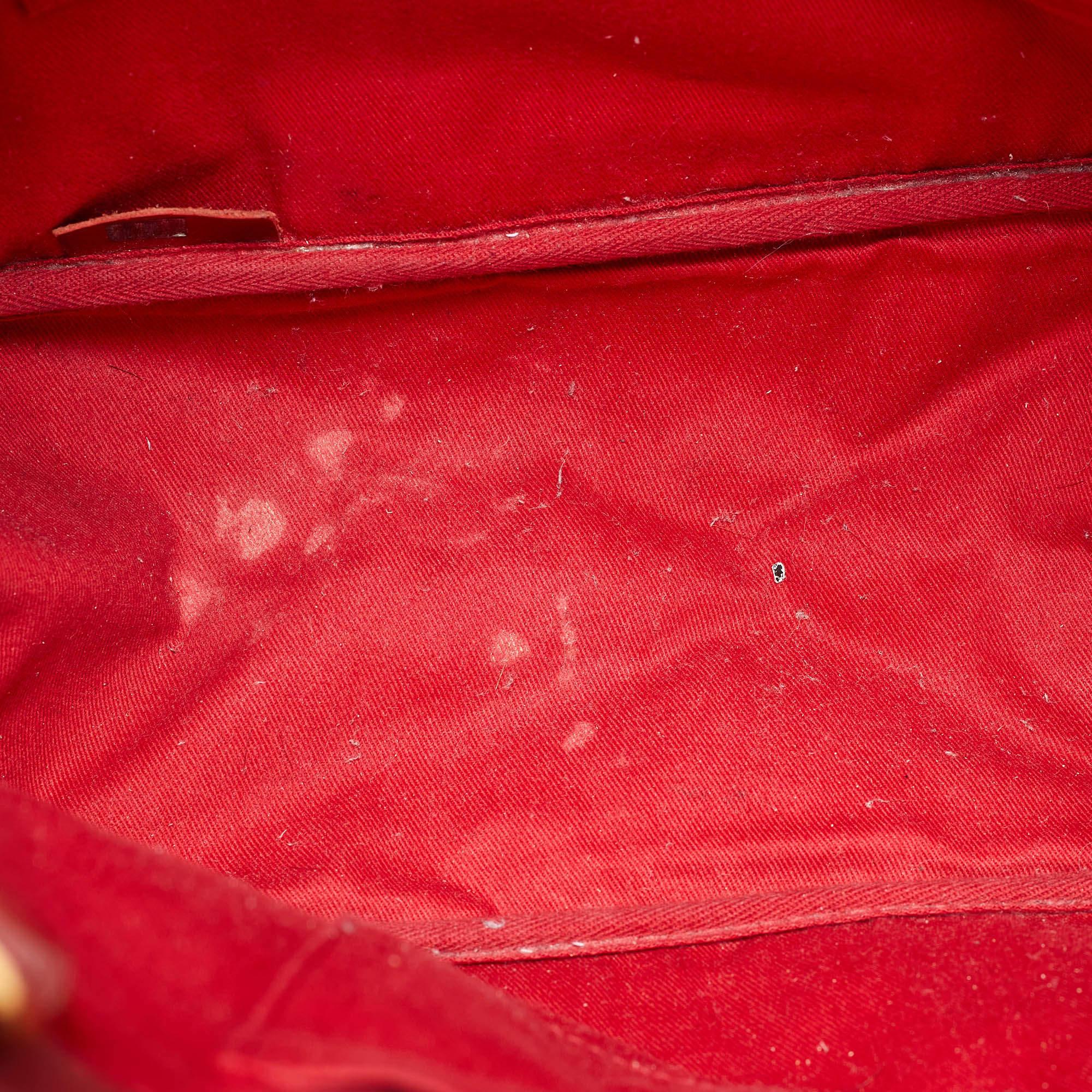 Chloe Cherry Leather Eden Tote 3