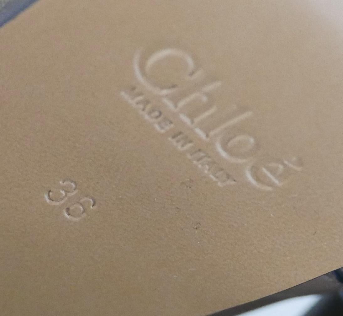 Chloé Chloe C logo platform sandals For Sale 1