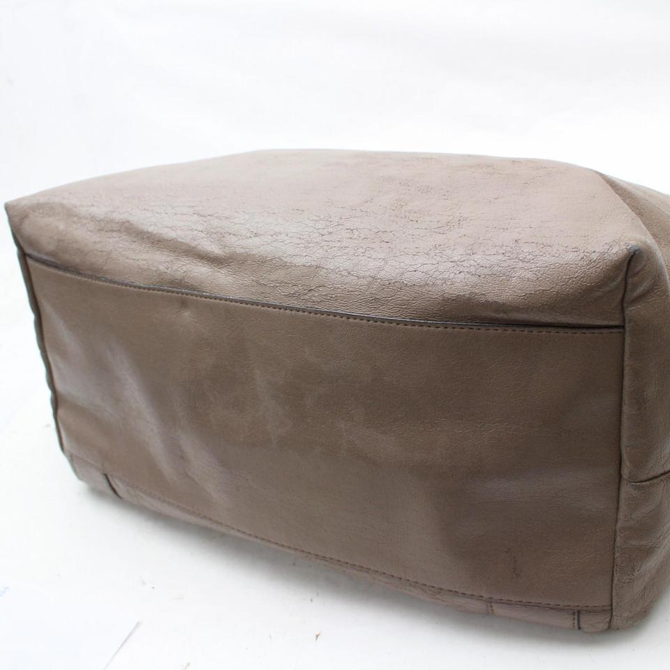 Chloé Chloé Large Zip Shopper Tote 869608 Brown Leather Shoulder Bag 2