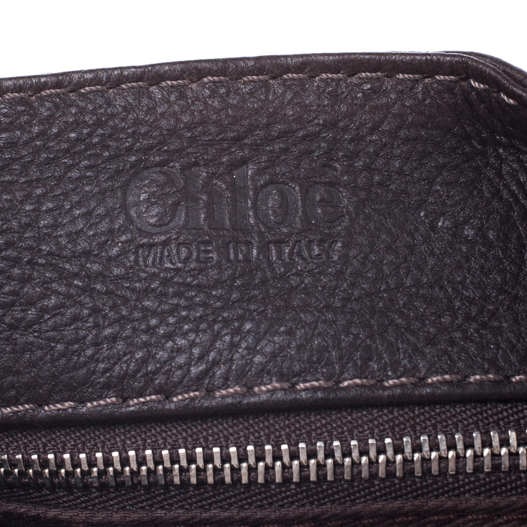 Chloe Chocolate Brown Leather Medium Paddington Satchel 4