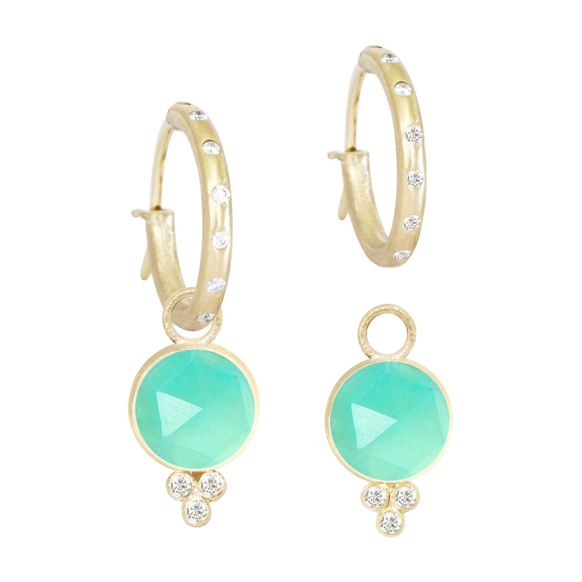 Chloe Chrysoprase Convertible 18 Karat Gold Earrings For Sale at ...