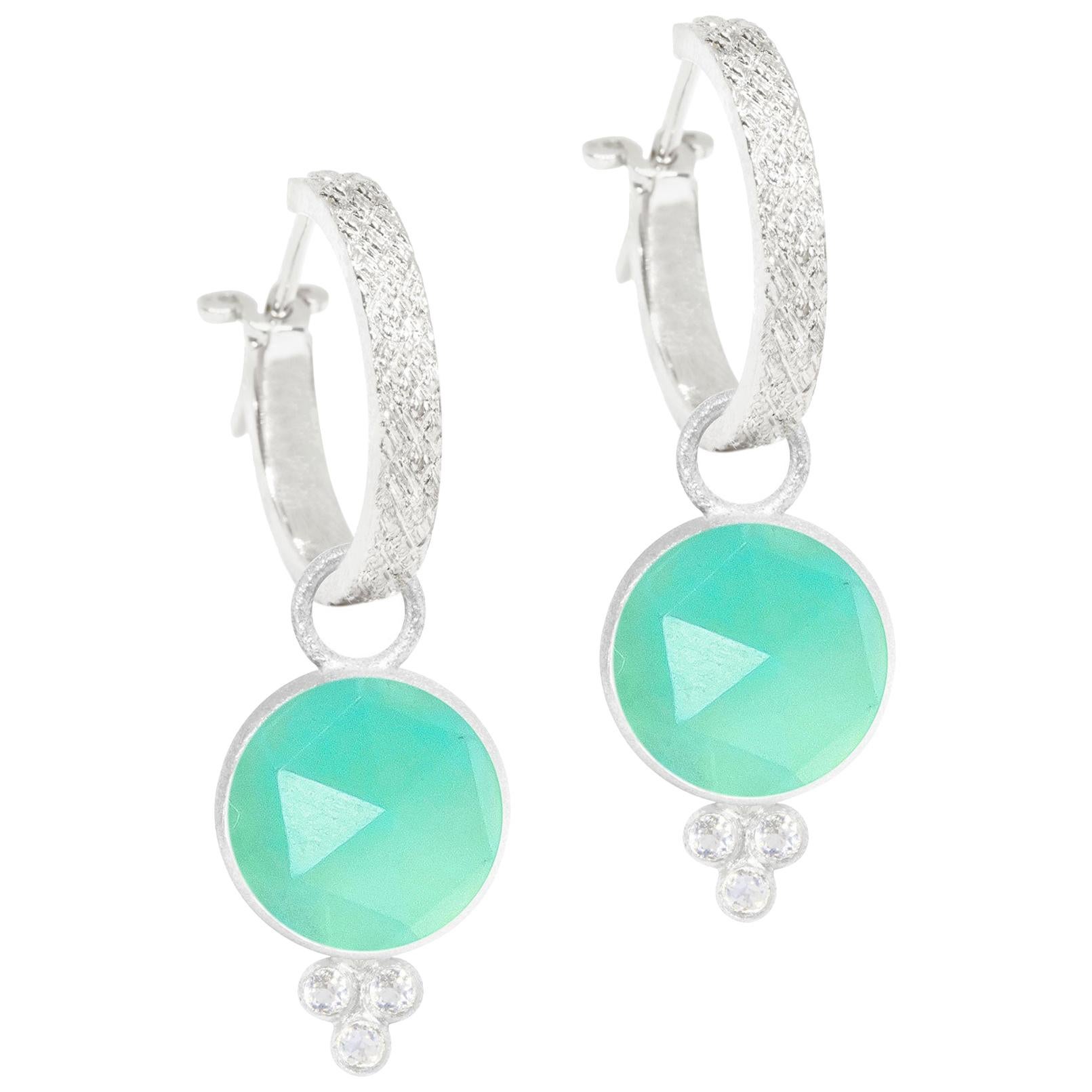 Boucles d'oreilles Chrysoprase