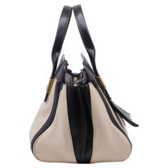Chloé Colorblock Small Alice Satchel Bag in Black Leather