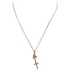 Chloe Constellation Sagittarius Star Sign Gold Tone Charm Necklace