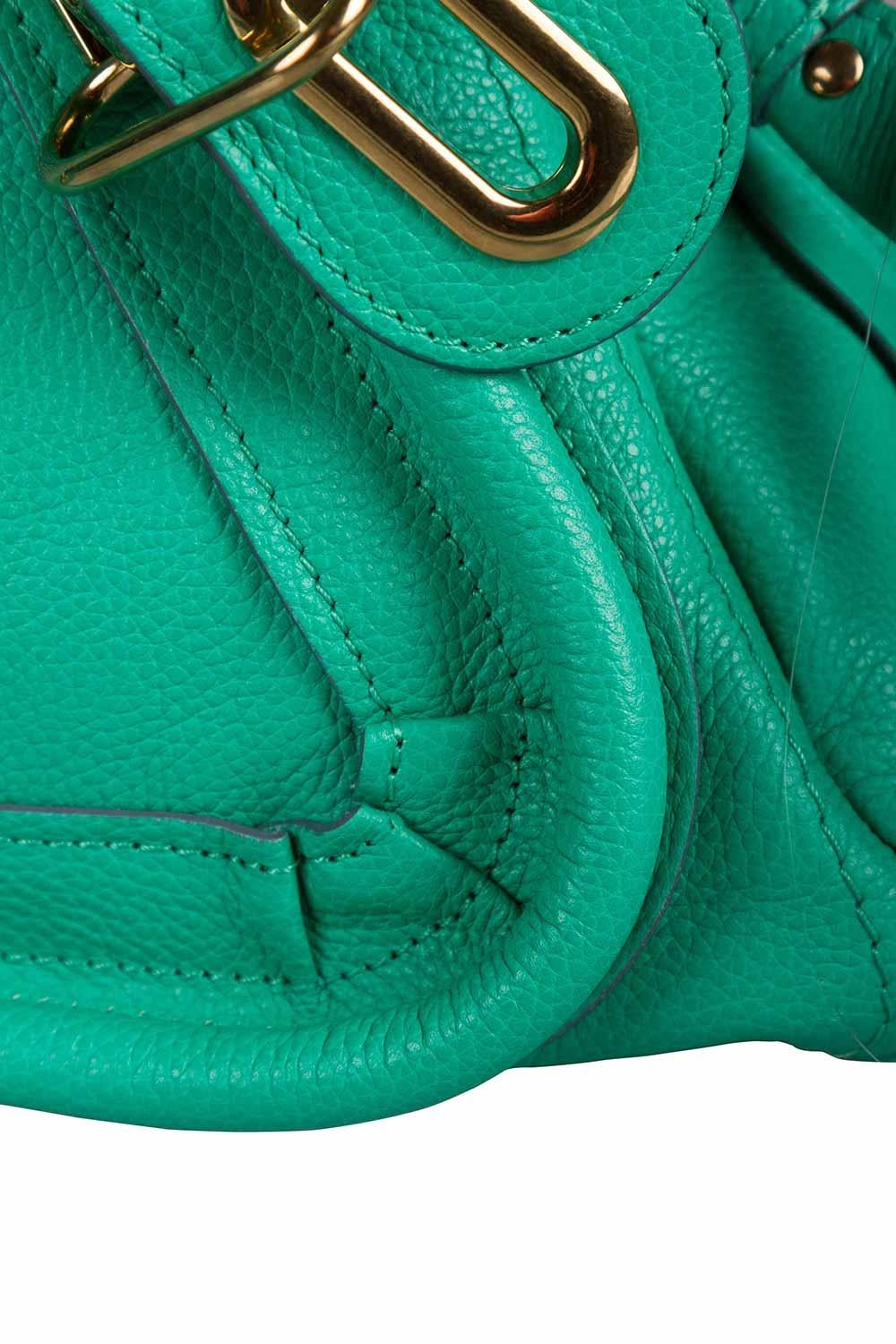 Chloe Coral Green Leather Small Paraty Shoulder Bag 3