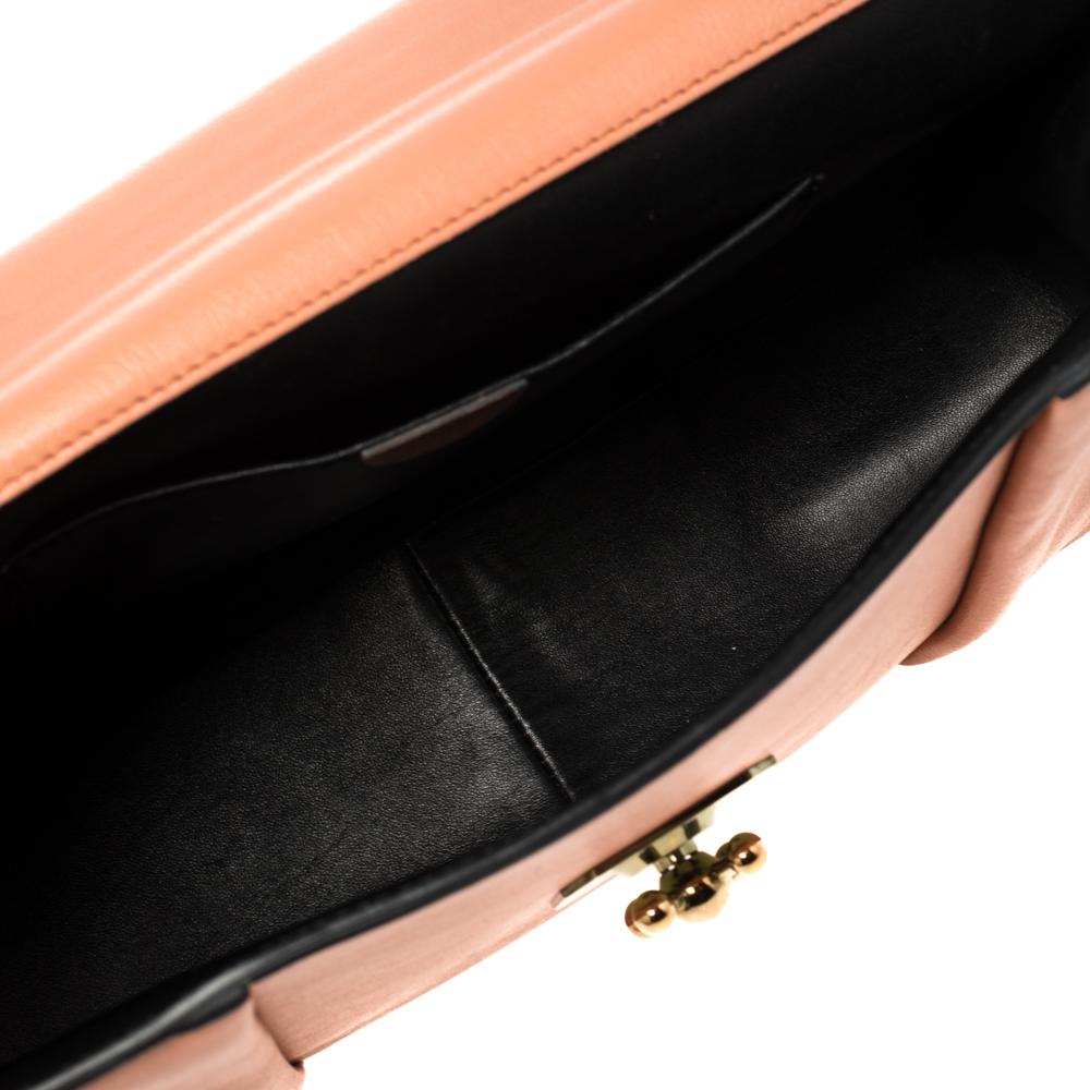 Chloe Coral Orange Leather Large Elsie Shoulder Bag 3