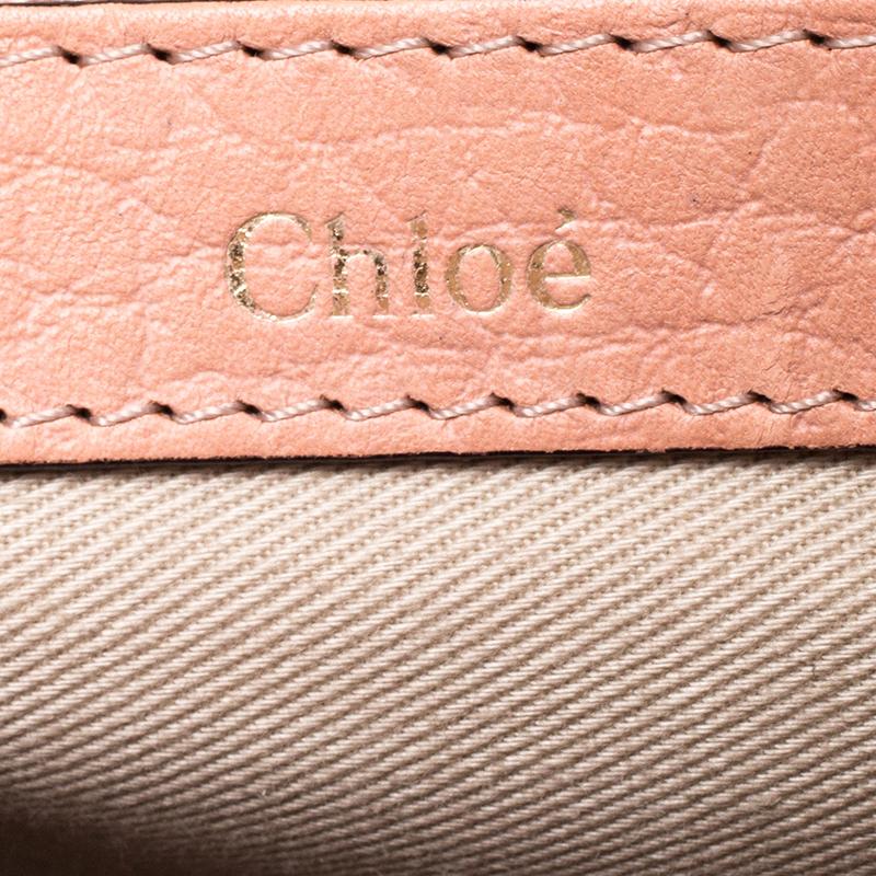 Chloe Coral Orange Leather Medium Sally Flap Shoulder Bag 7