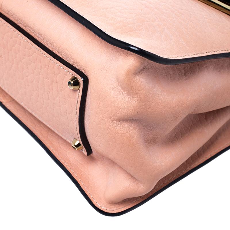 Chloe Coral Orange Leather Medium Sally Flap Shoulder Bag 5